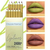 12 Colors Lip Liner Pencil Green Forest Nude Matte Color Rendering Lip Liner 12pcs Set Lip Liner Set Lip Palette 1