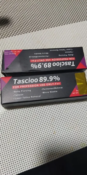 Tascioo 89.9% Numbing Cream Before Permanent Makeup Microblading Eyebrow Lips Body Skin 10g photo review