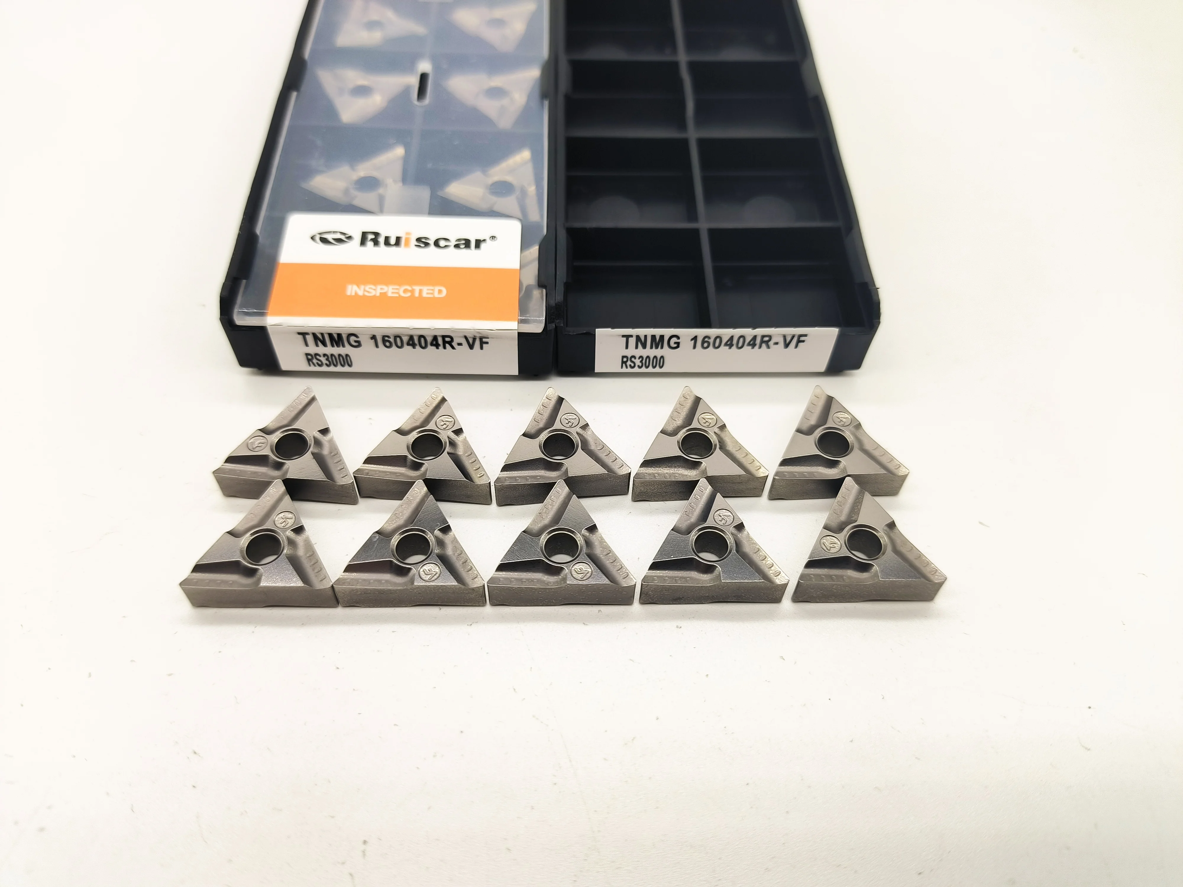

10PCS TNMG160404R-VF TNMG160404L-VF TNMG160408R-VF TNMG160408L-VF Ceramic Inserts CNC lathe metal cutting tools CT3000 10PCS