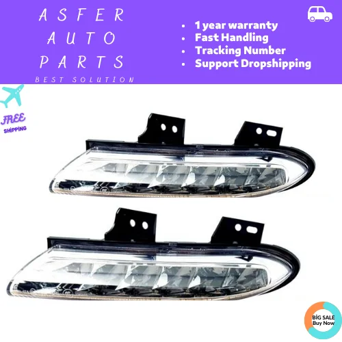 Day Running Lights Left & Right New For Renault Scenic Iii 3 Oem 266055004r  Car Accessories - Daytime Running Lights - AliExpress