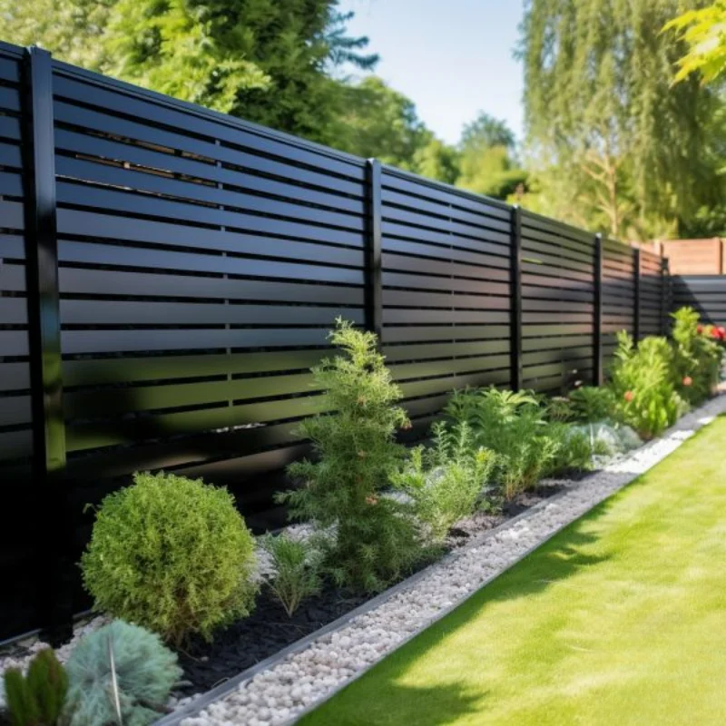 Modern Aluminum Slat Fence Decorative Privacy Panels for Outdoor Use