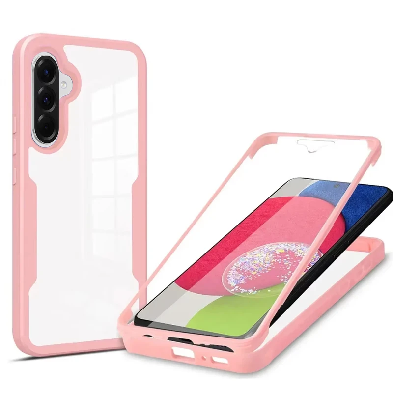 Crystal Clear 360° Protection Shockproof Case with Screen Protector