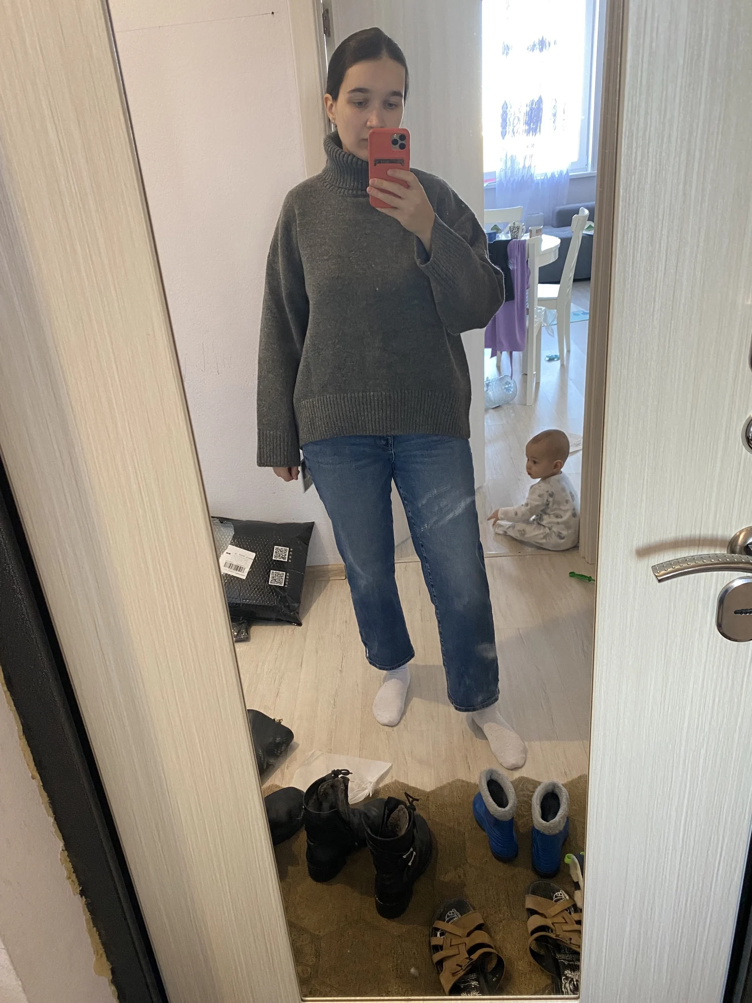 CHIC VEN Korean Women's Sweater Loose Turtleneck Sweaters Warm Solid Pullover Knitwear Basic Female Tops Autumn Winter 2022 photo review