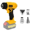 400W Cordless Heat Gun Handheld Electric Hot Air Gun Heat Shrink Wrapping Overload Protection for Dewalt 20V Battery(No Battery) 1