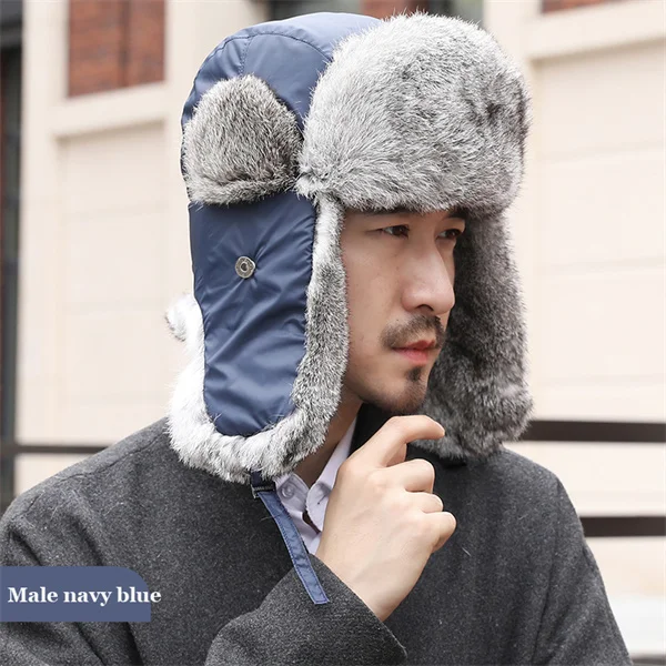 Mens Hat Comhats Winter Earflap Men Trooper Trapper Hat 100