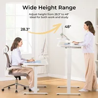 Electric Standing Desk with Drawers, Sit Stand up Desk, Height Adjustable Ergonomic Home Office Computer Desk 3