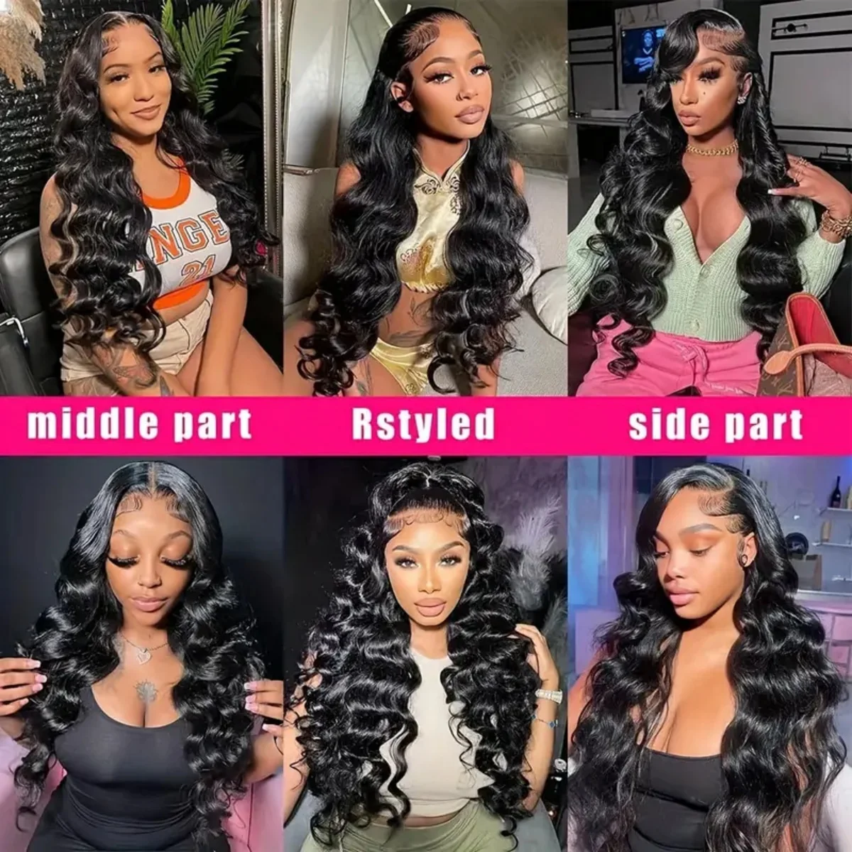 6x4 HD Lace Closure Wigs Human Hair 200 Density Body Wave Glueless Wigs Human Hair Pre Plucked Pre Cut Wear and Go for Women 4