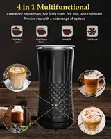 4 in 1 Electric Milk Frother And Steamer  240ml Electric Hot And Cold Milk Frother For Coffee Cappuccino Automatic Milk Frother 2