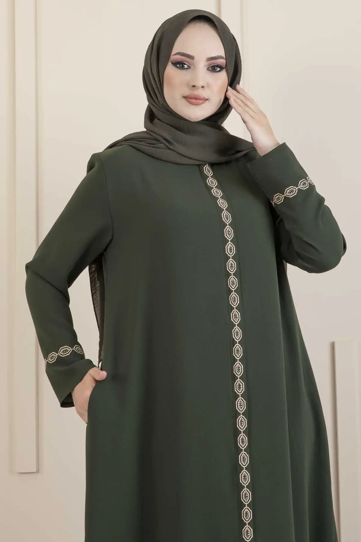green abaya istanbul styles