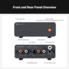 Fosi Audio BOX X5 HIFI Phono Preamp, Mini Preamplifie Home Audio for MM/MC Cartridge Turntable RIAA Preamplifier compact with V3 2