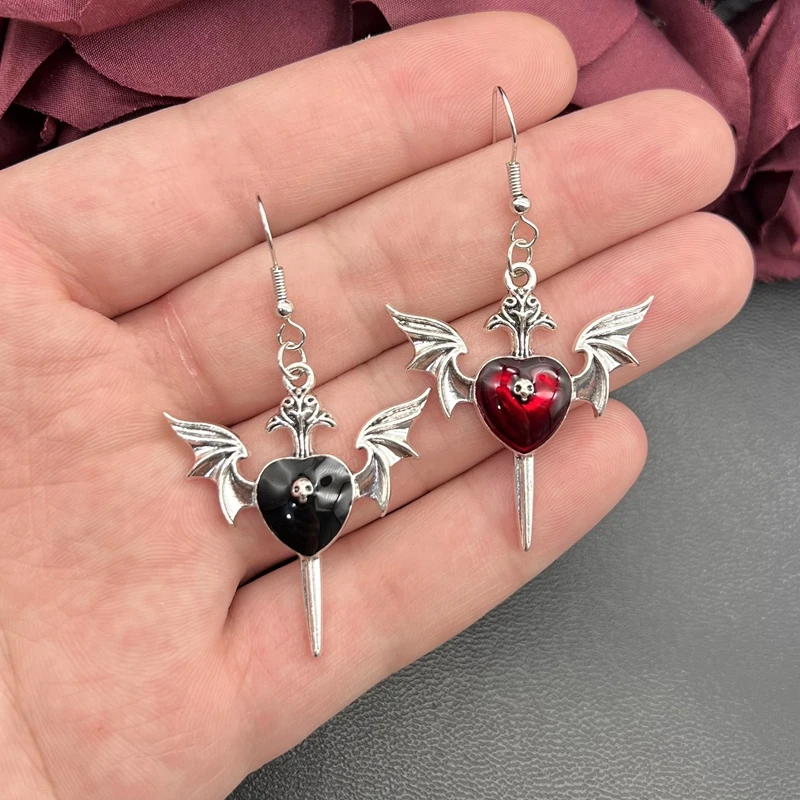 Pendiente De Calavera De Plata / Pendientes De Boho / - España