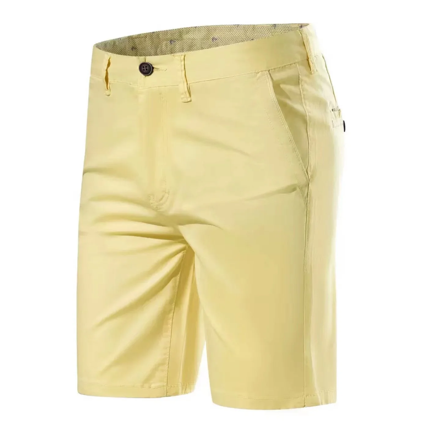 Men Shorts Summer Cotton Middle Waist Male Luxury Casual Business Men Shorts Printed Beach Stretch Chino Classic Fit Short Homme