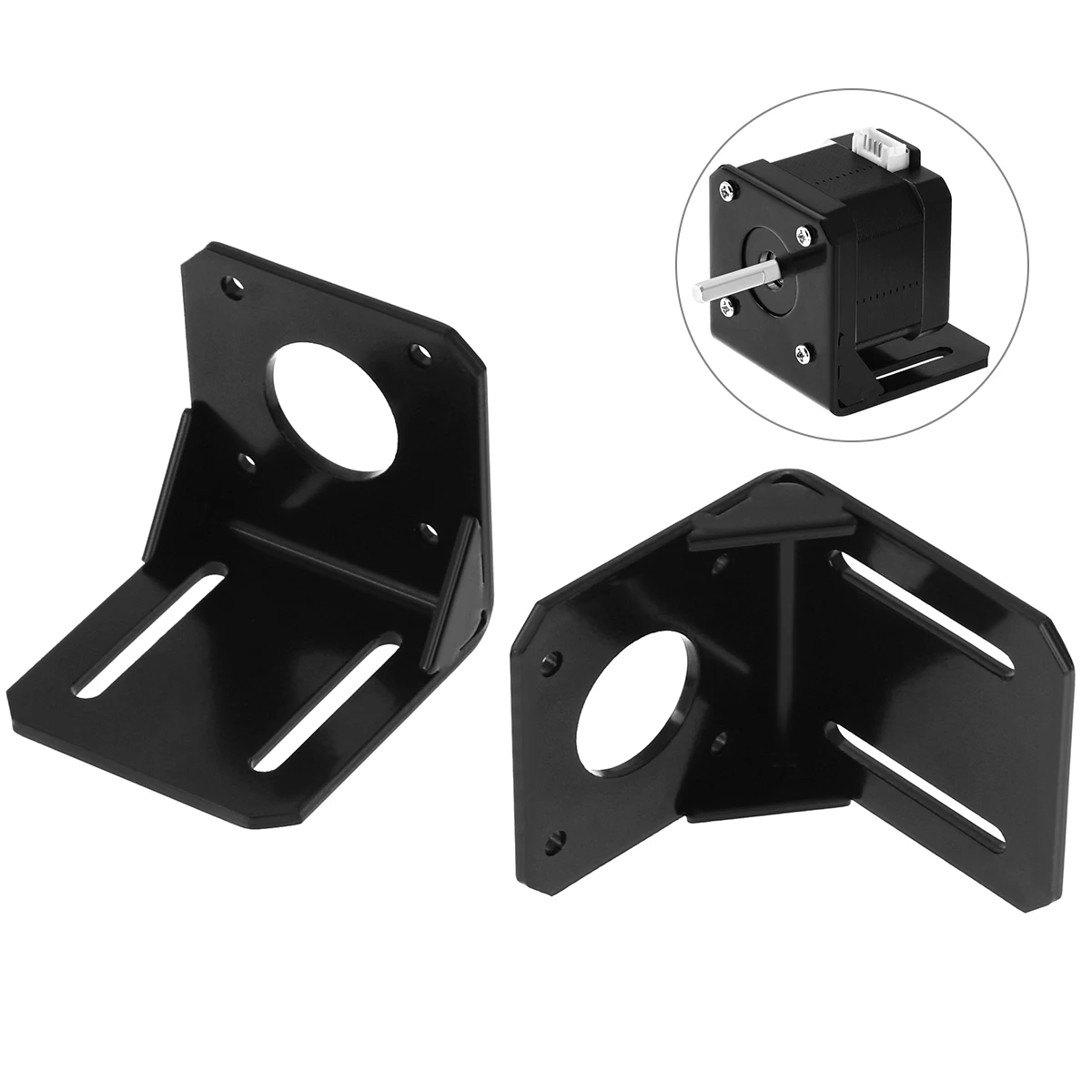 Motor Mounting Bracket Nema17 Nema23 Stepper Motor Mounting Base 17HS4401 Fixing Bracket Metal Support Connector for 42/57 Stepper Motor