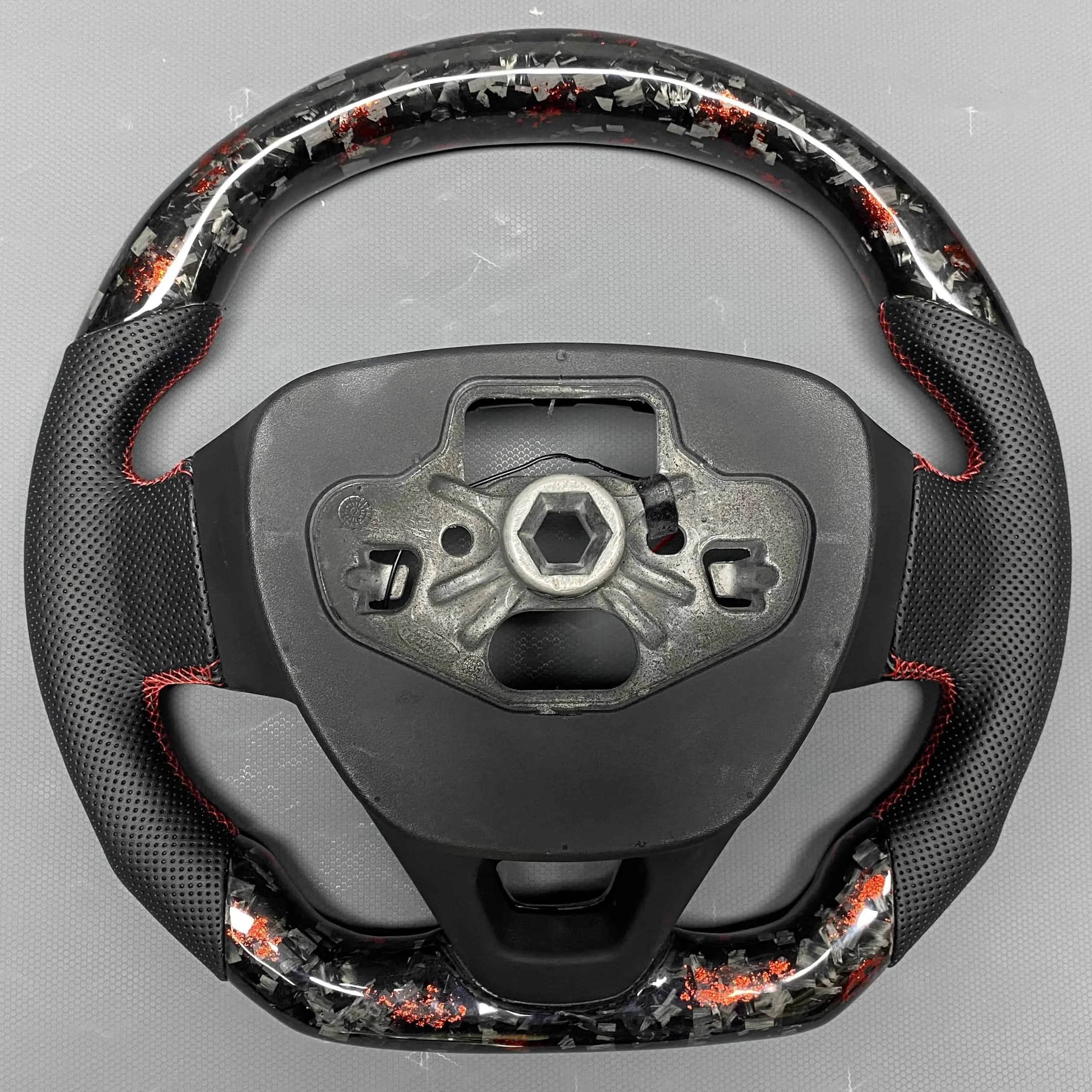 맞춤형 탄소 섬유 스티어링 휠, 포드 포커스 MK4 ST RS 2019 2020 2021 2022 2023 LED 디스플레이 스포츠 스타일용