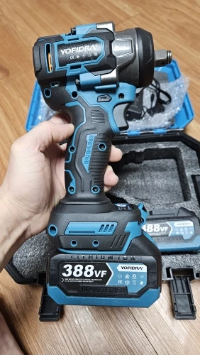 YOFIDRA Brushless 1200N.M Torque Electric Impact Wrench Cordless Electric Screwdriver Power Tools For Makita 18V Battery Pin photo review