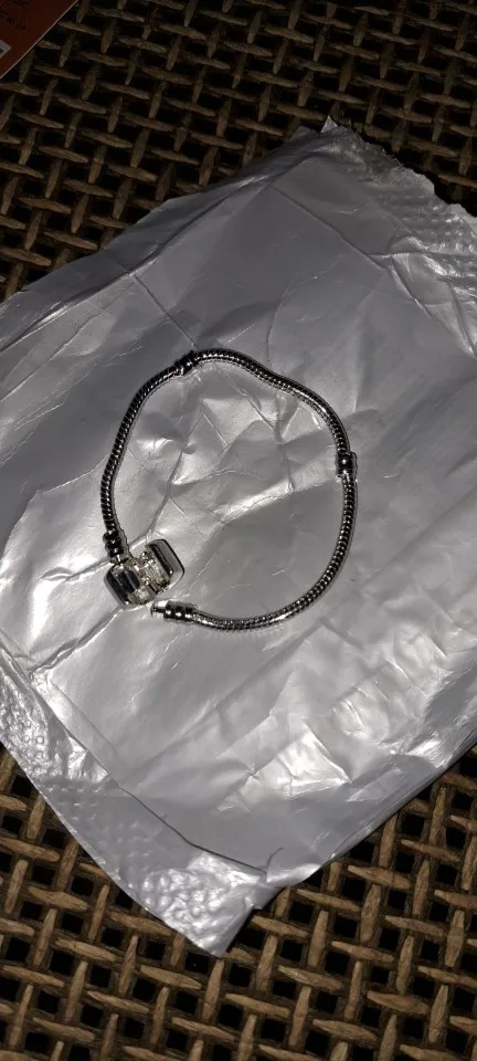 Joyería fina Original hecha a mano de lujo, pulsera de plata de ley 925 con dijes, pulseras suaves y lisas de hueso de serpiente para mujer photo review