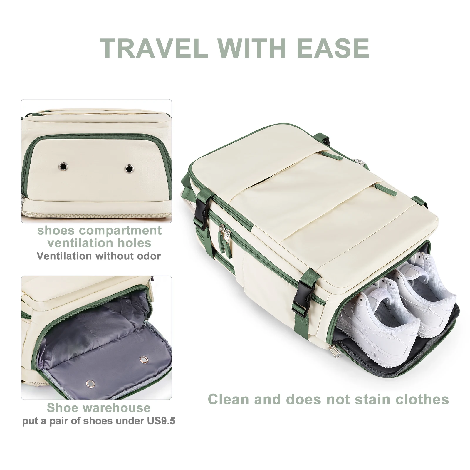 Women Backpack Large Capacity, Flight Approved Carry on Air Backpack, College Hiking Backpack for Men, Business Travel Backpack