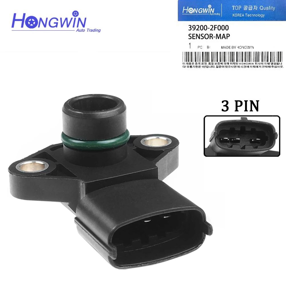 

39200-2F000 Intake Pressure MAP Sensor For Hyundai ix35 Santa Fe Tucson Kia Sedona 2.0 2.2 2.5 3.0 CRDI 392002F000 9022040014