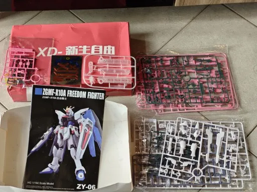 HG 1/144 JMS Freedom ZGMF-X10A Assemble The Model Action Figures