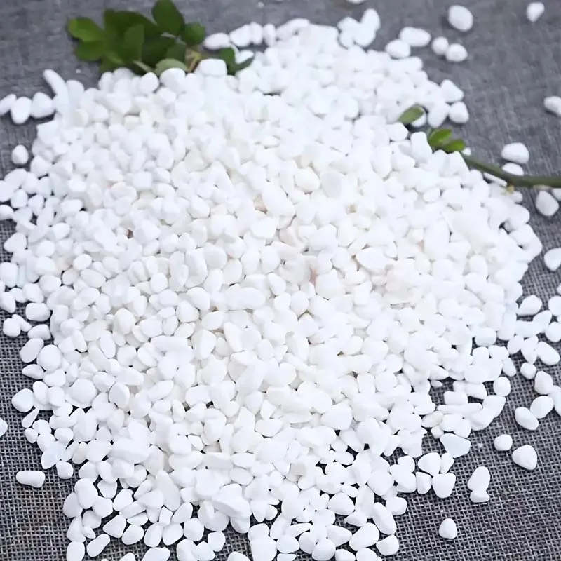 200g Natural River Rocks for Garden Landscaping White Pebbles Decorative Stones for Plants-Succulent & Cacti Potting