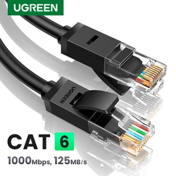 UGREEN Ethernet Cable 1000Mbps Cat 6 Network Lan Cord UTP Gigabit Networking Wire For Laptop Router RJ45 CAT6 Ethernet Cable