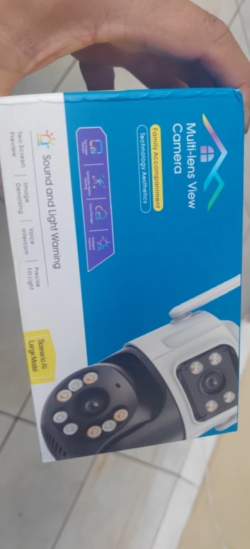 4K 8MP HD Wifi PTZ Camera Outdoor 4MP Dual Lens Dual Screen AI Auto Tracking IP Camera CCTV Audio Video Surveillance P2P iCSee photo review