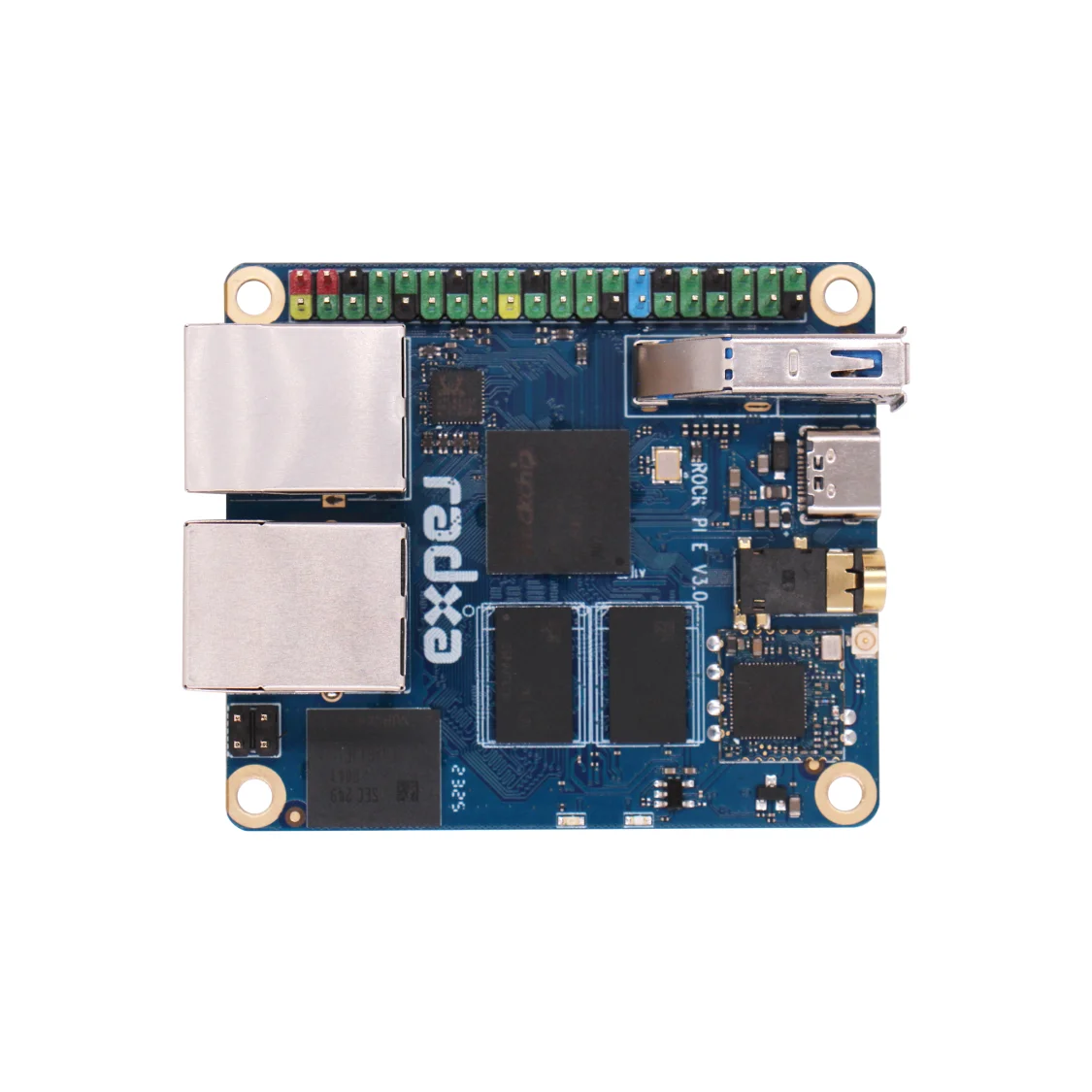 Single Board Computer Radxa ROCK Pi E RK3328 4-core CPU, Dual Gigabit Ethernet,WiFi4 or WiFi5 Optional and eMMC,Single Board Computer