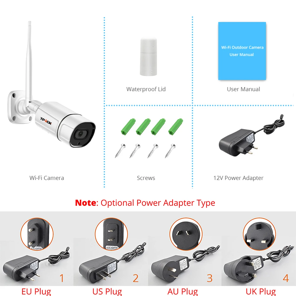 5MP Wireless Outdoor Surveillance Security Camera