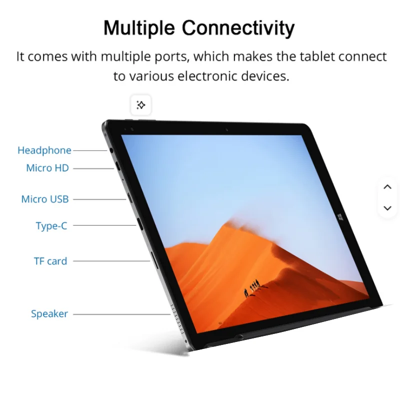 1920*1200 IPS 10.1" Windows 11 Tablet 6GB RAM 128GB ROM 64-bit Intel Celeron N4120 CPU WIFI Quad Core Dual Cameras