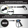 High Pressure Pipe Cleaning Hose Drain Cleaner Pipe for Karcher K2-K7/HD/HDS Universal Pipe Sewer Cleaning Set Rotating Nozzles 6