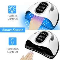 66LED UV LED Nail Dryer For Drying Nail Gel Polish Portable Design With Large LCD Touch Screen Smart Sensor Nail Lamp Home Use 2