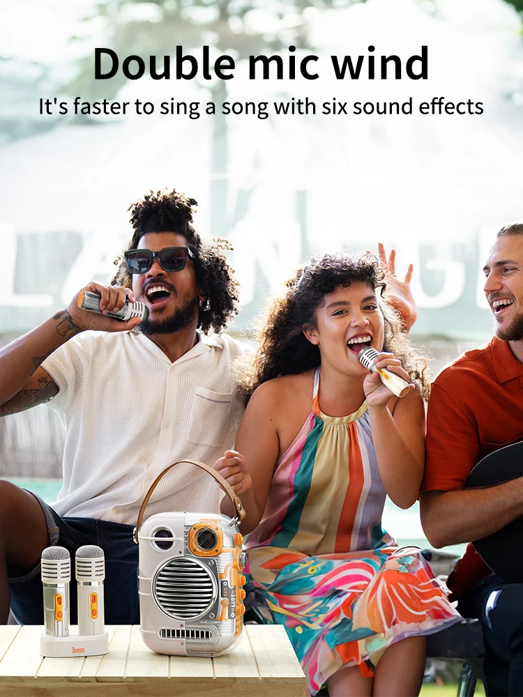 Spark-Pro Bluetooth Portable Speaker Karaoke Speaker Powerful Sound Microphone O