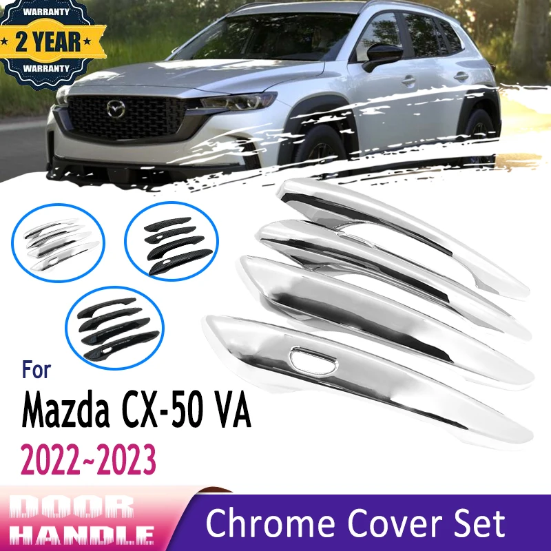 

Роскошная хромированная накладка на дверную ручку, отделка для Mazda CX-50 2023, аксессуары CX 50 CX50 VA 2022, декоративные автомобильные аксессуары, наклейки