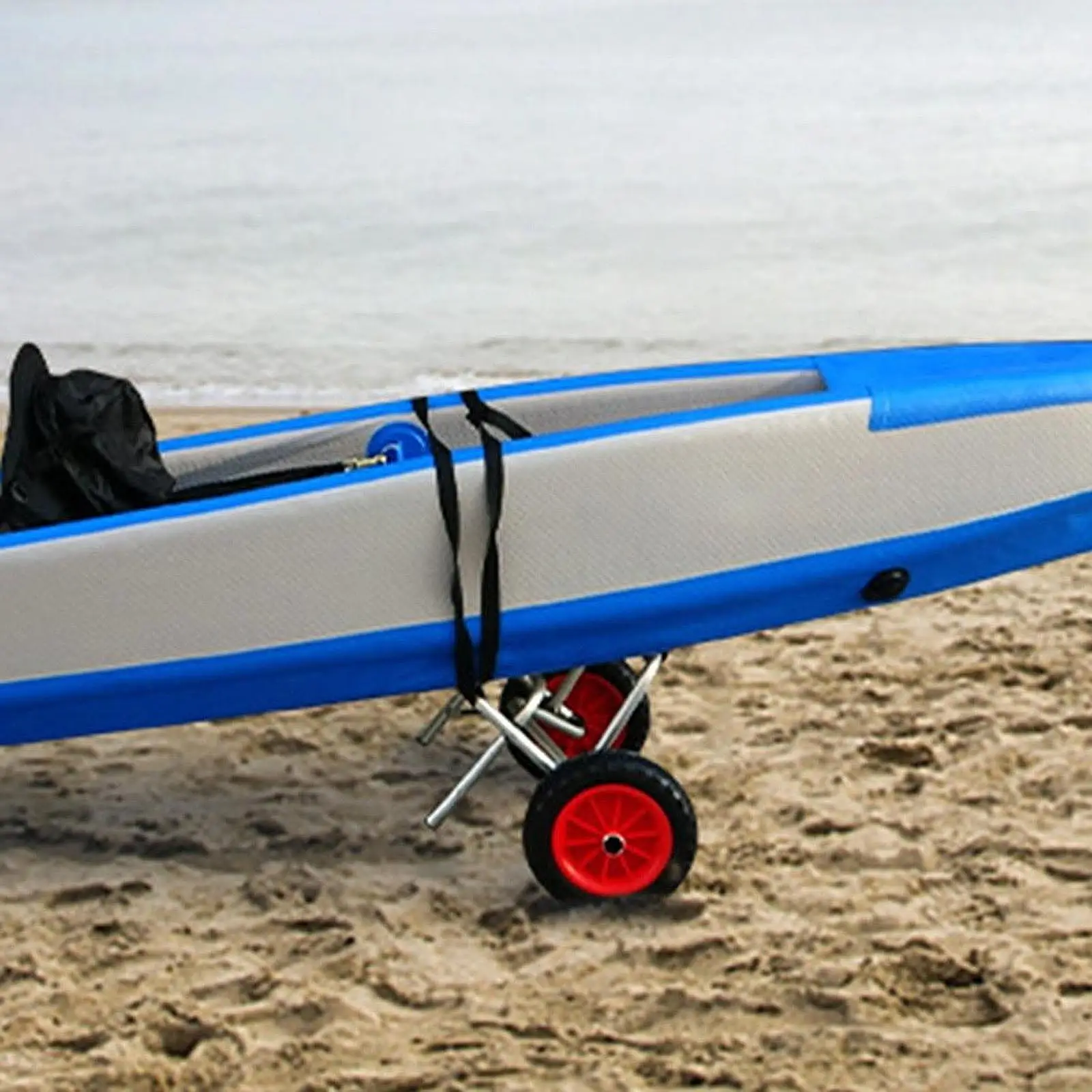 Produktbild von Carrito Playa Portasillas Sup Wagen Für 2 Sup Conwy Kayak Foldable Kayak Cart Trolley Canoe SUP Windsurf Straps Included Two Sizes With Pneumatic Or Puncture Proof Tyres Will Fit Range Of Crafts