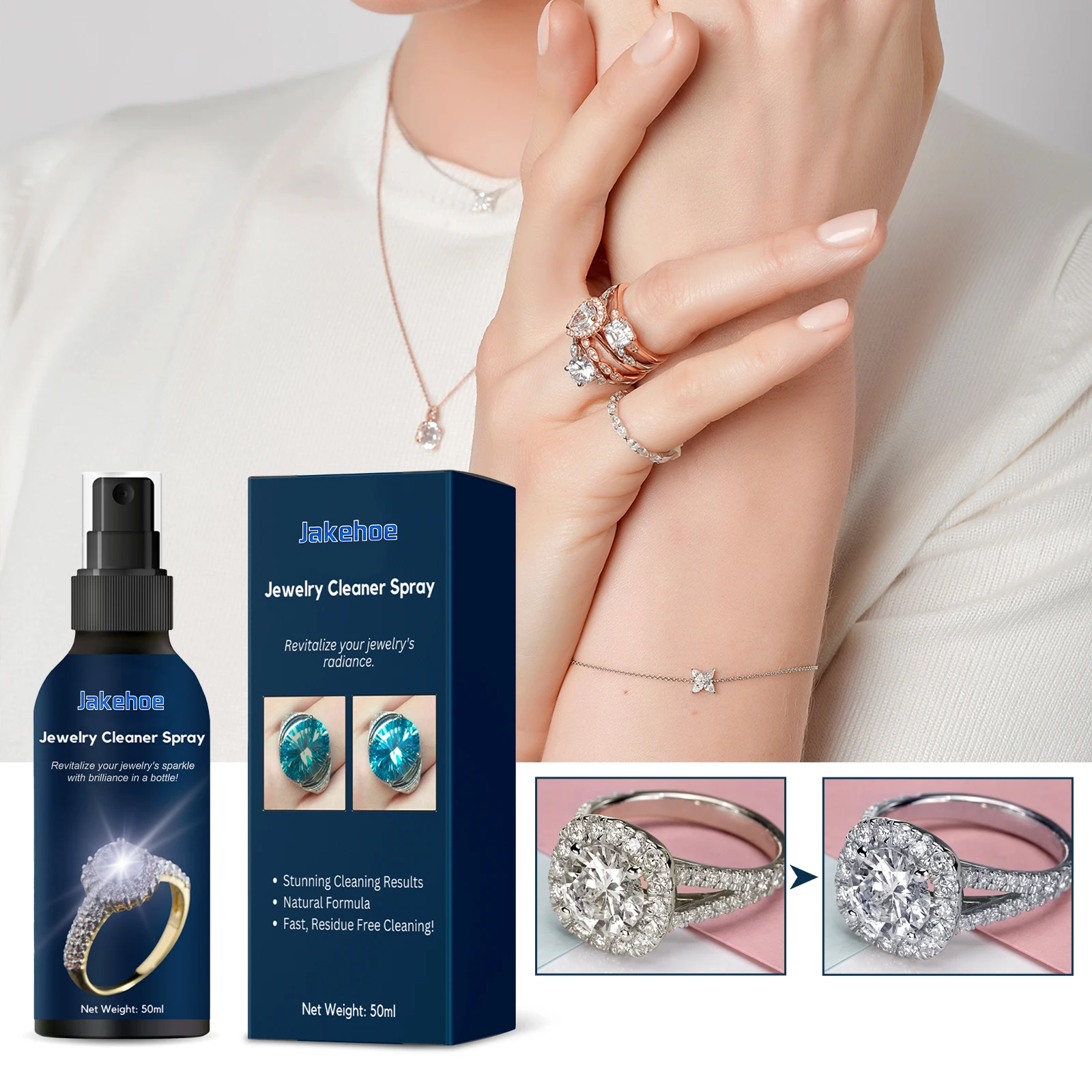 Gold Silver Jewelry Cleaner Restoring Original Luster