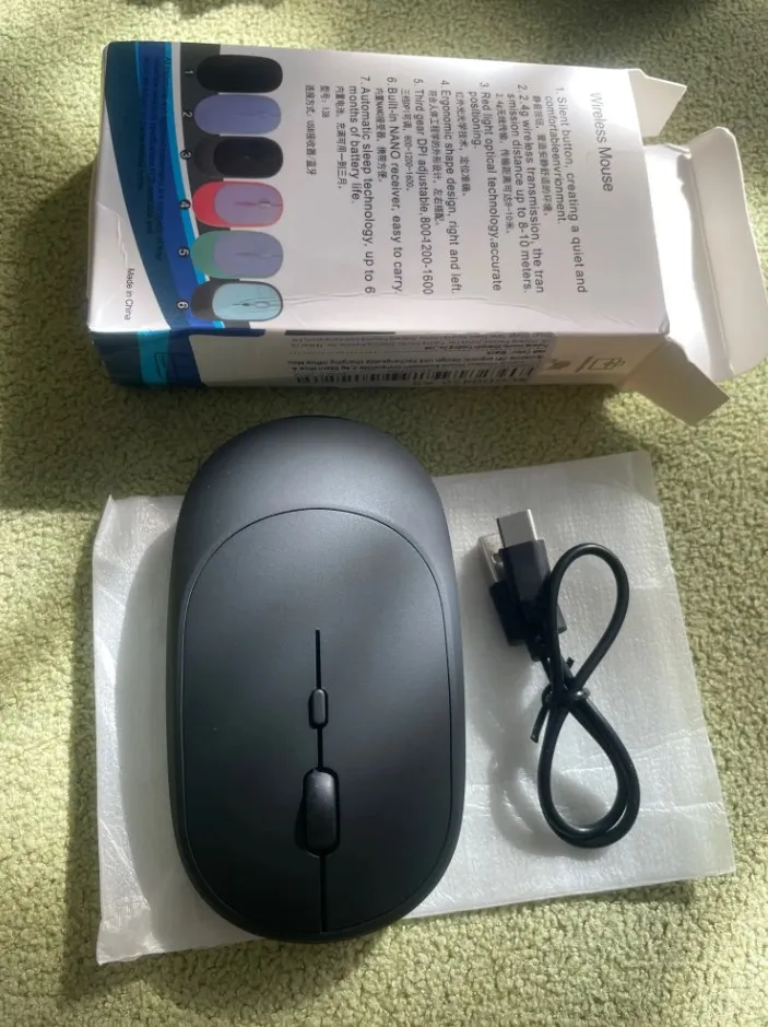 XIAOMI Bluetooth Wireless Mouse USB Rechargeable Ergonomics Adjustable DPI Office Silence Optical Electric Mouses 2.4G Keyboards photo review