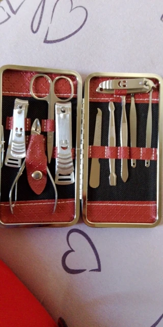 Kit Cortador De Unha Manicure Portatil Estojo Pinca Tesoura photo review