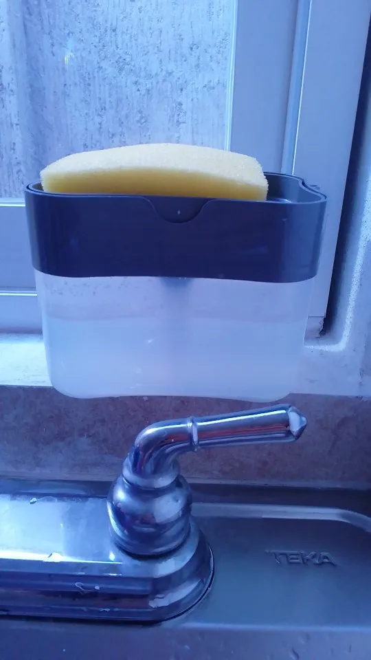 Liquid Soap Dispenser & Sponge Holder photo review