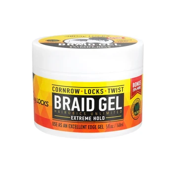 All Day Locks Braid Gel Extreme Hold - Long-Lasting, Flake-Free Control for Neat, Sleek, and Defined Braids 1