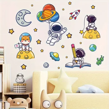 Astronaut Planet Wall Sticker 2