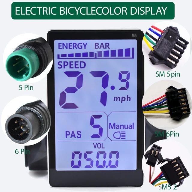 UART2 M5 vélo électrique écran d'affichage LCD e-bike compteur de vitesse panneau d'écran Scooter électrique vélo Ebike accessoires 1