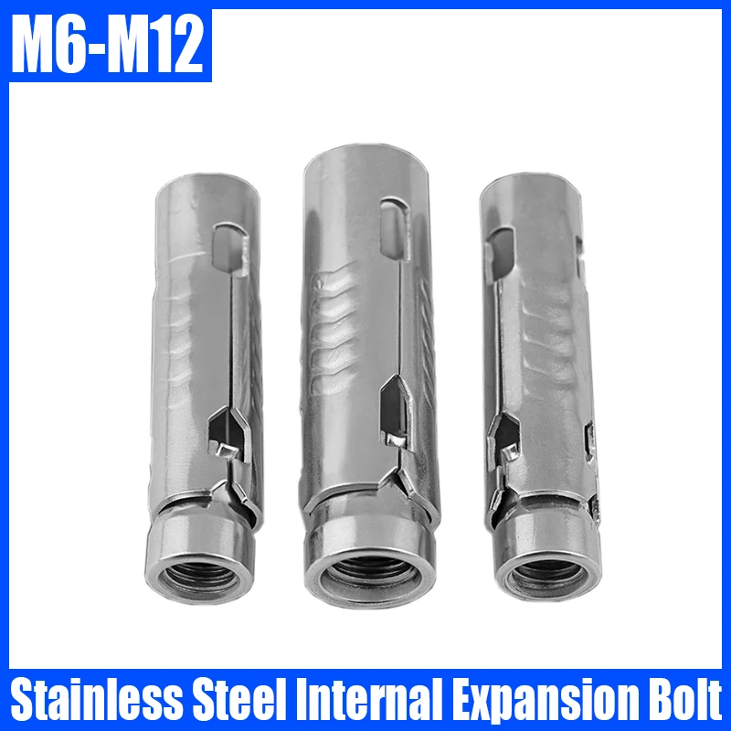 2PCS M6 M8 M10 M12 304 Stainless Steel Fish Scale Tube Gecko Internal  Expansion Bolt Concrete Anchor Expansion Screw