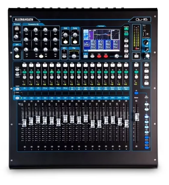 Allen and Heath Qu-16C 디지털 믹서, 제품, 16 채널