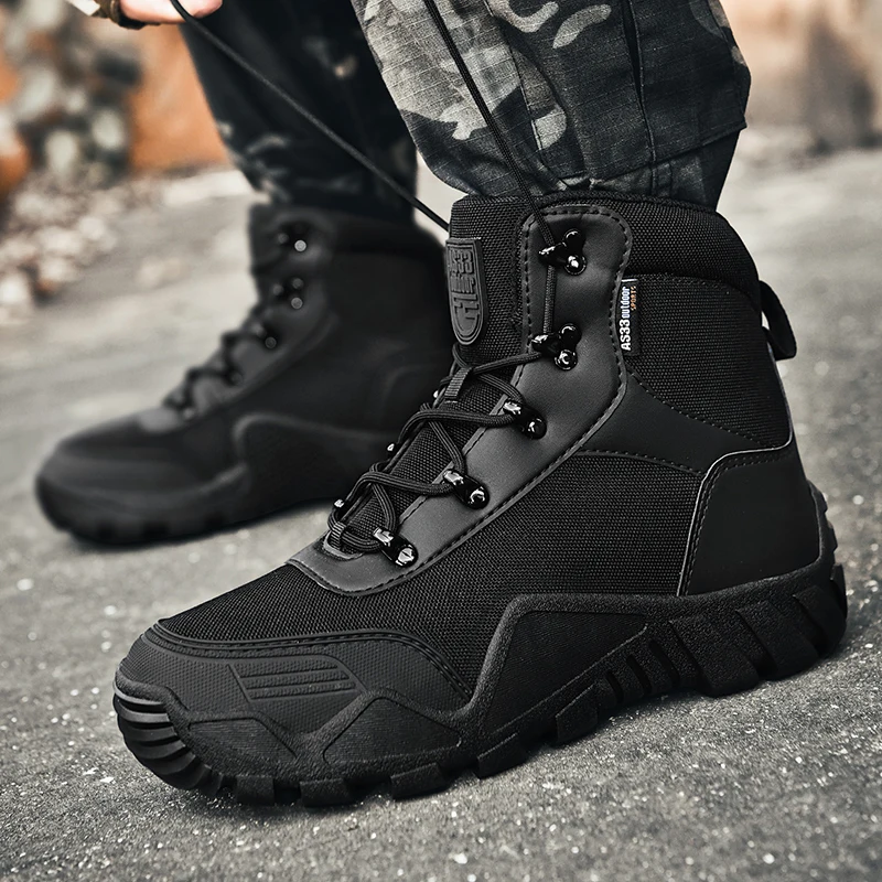 FREE SOLDIER En’s Tactical Boots 8 Inches Lightweight Cobat Boots