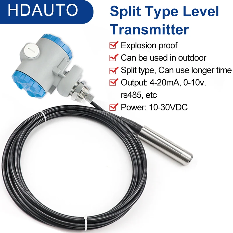 Sensor Liquid Level Transmitter 4 20ma Level Measurement Pressure