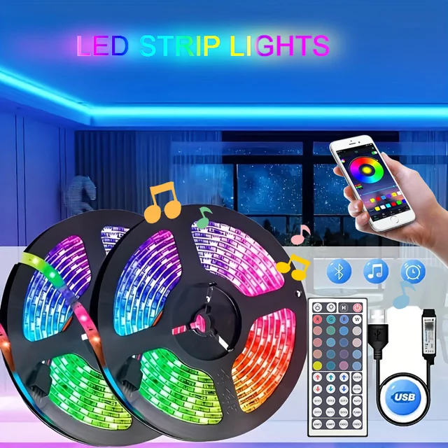 USB 블루투스 LED 스트립 조명으로 환경을 밝혀보세요!