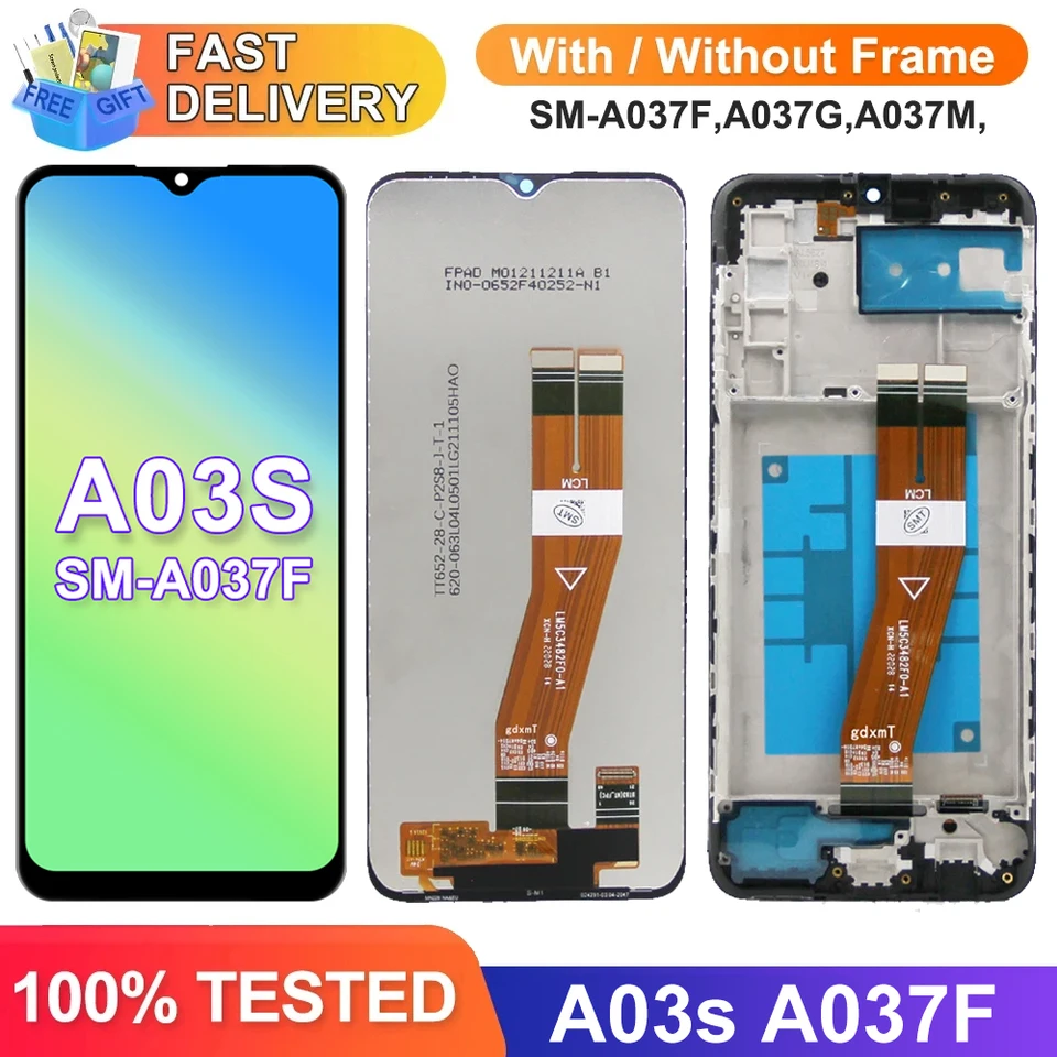 A03S Screen Assembly for Samsung Galaxy A03s A037 A037F A037F/DS