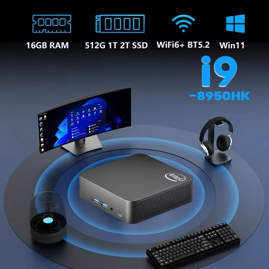 ミニpc Intel N5095 タッチパネル付きmini pc Windows 11 Pro