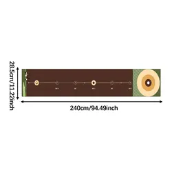Portable Golf Putting Mat - Lightweight Training Aid for Improved Accuracy at Home or Park (Set M)