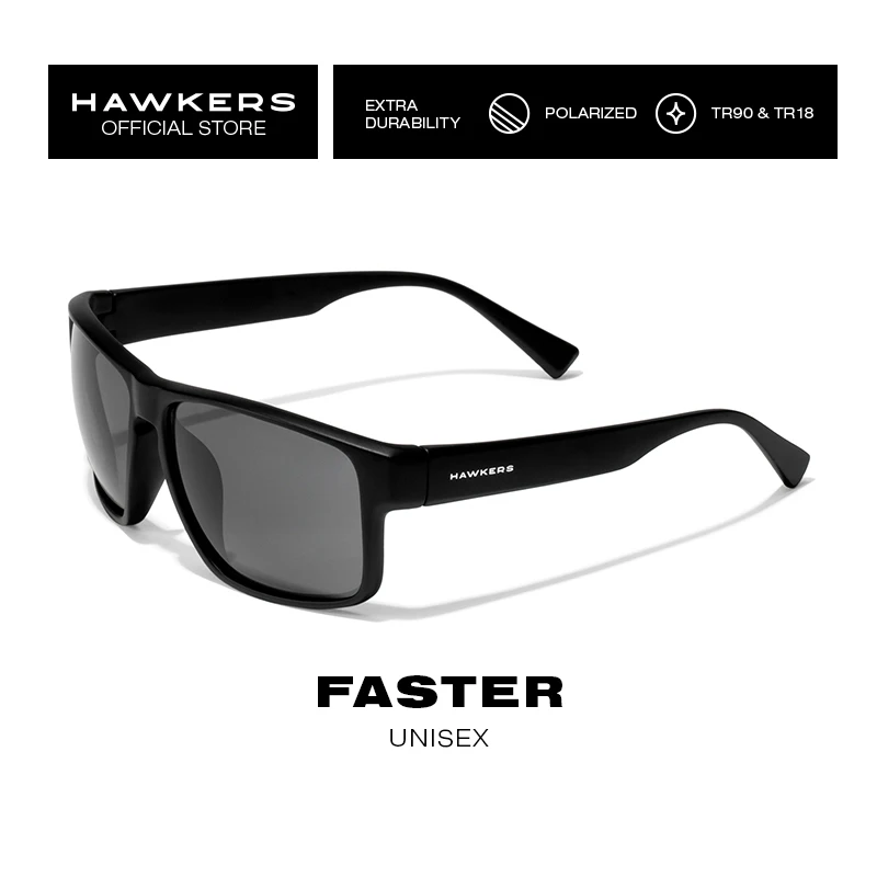 HAWKERS Gafas de sol POLARIZADAS Black Dark FASTER para hombre, mujer, unisex. Proteccion UV400 y oficial|De los hombres gafas de sol| - AliExpress